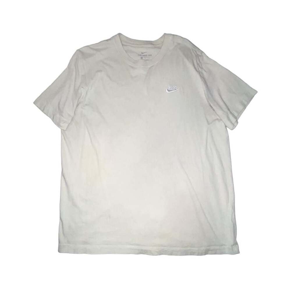 Nike The Nike Tee Embroidered Logo Crewneck T-Shirt Off-White Cream